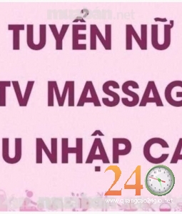 Tuyển Nữ Kỹ Thuật Viên Massage 