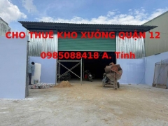 Cho Thuê Kho Xưởng Mới Xây Đường TX 25, Phường Thới An, Quận 12